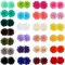 50pcs 2" Chiffon Flower Hair Bows Tiny Clips for Girls Fully Lined Non Slip Baby Clips Hair Accessories for Baby Girls Newborns Infants Toddlers 25 Colors in Pairs
